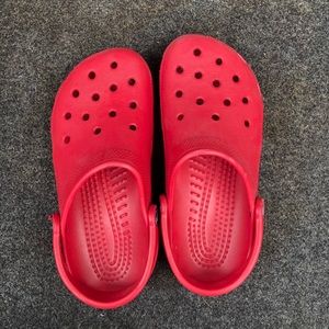 Red crocs